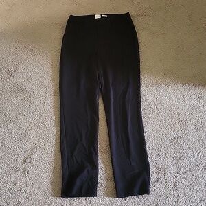 Black dress pants, straight leg